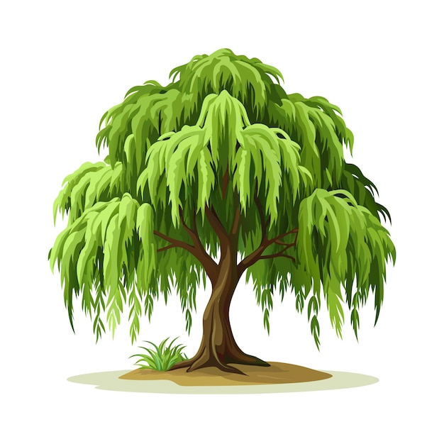Conceptos de ilustración vectorial de estilo plano de árboles