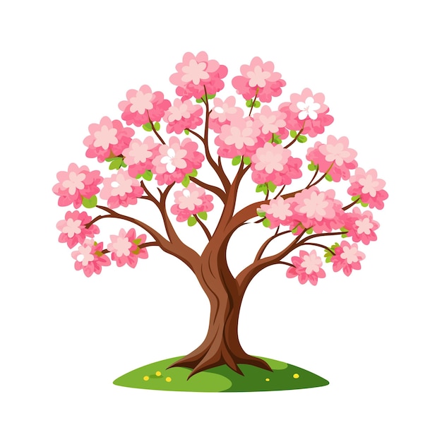 Conceptos de ilustración vectorial de estilo plano de árboles
