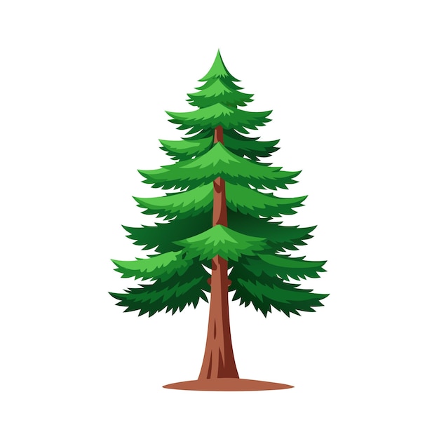 Conceptos de ilustración vectorial de estilo plano de árboles