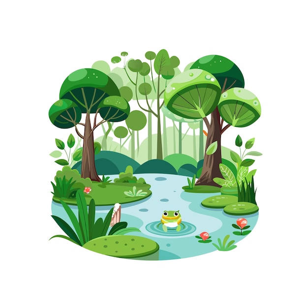 Conceptos de ilustración vectorial de hermosos paisajes