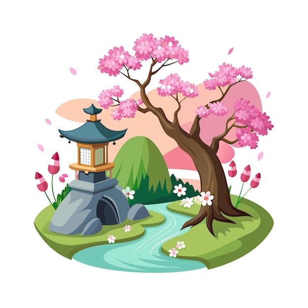 Conceptos de ilustración vectorial de hermosos paisajes