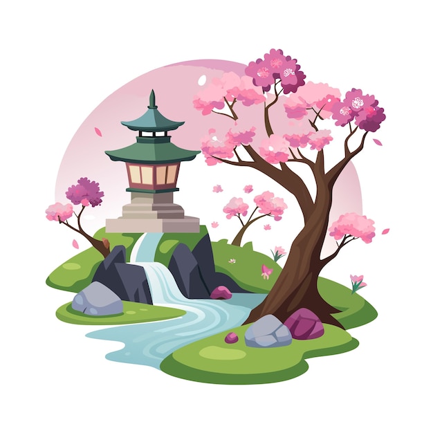Conceptos de ilustración vectorial de hermosos paisajes