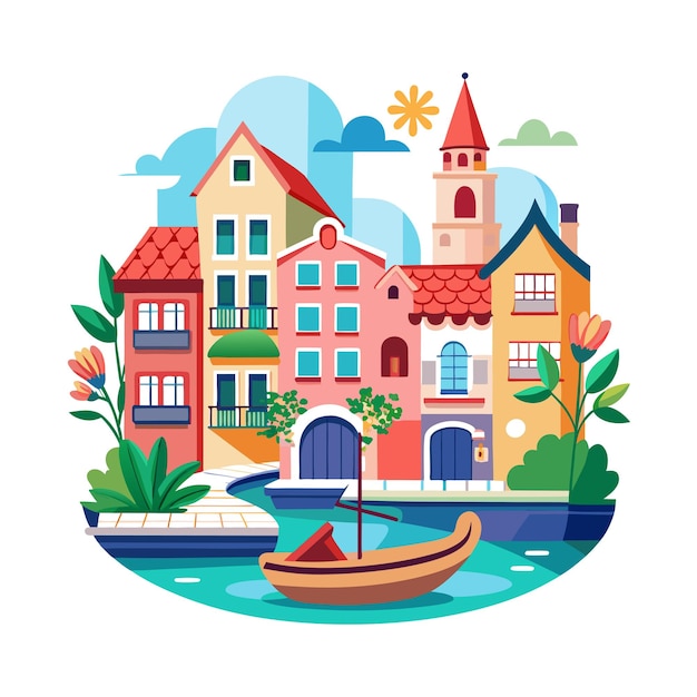 Conceptos de ilustración vectorial de hermosos paisajes