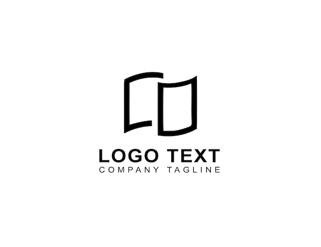 Conceptos de logotipo de simetría minimalista modernista