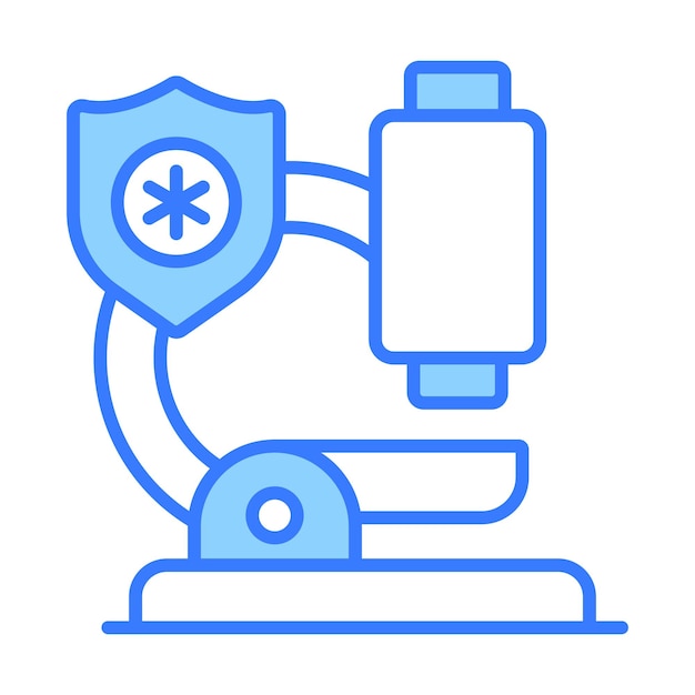 Conceptos modernos de microscopio diseño ilustración vectorial