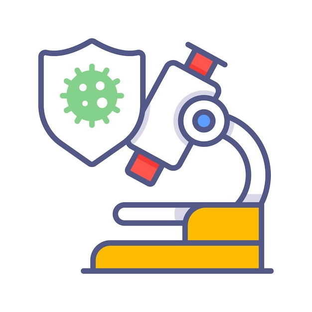 Conceptos modernos de microscopio diseño ilustración vectorial