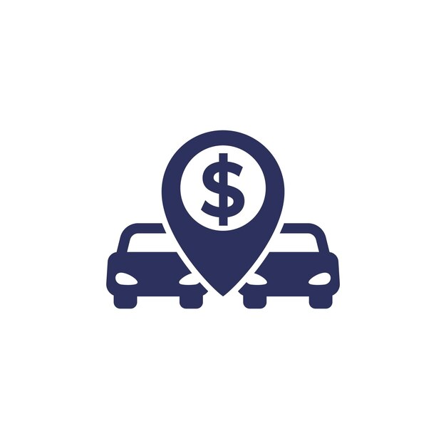 Concesionario de coches vender coches icono