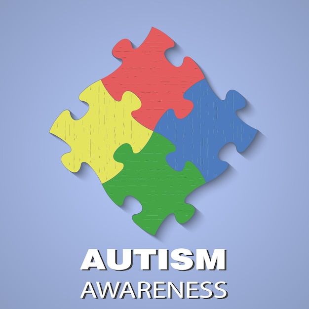 Concienciación sobre el autismo del rompecabezas