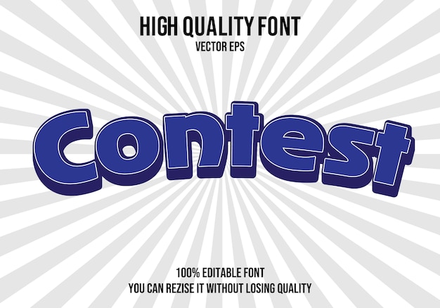 Concurso Texto editable Efecto de fuente