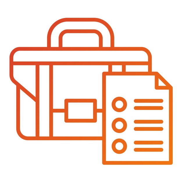 Condiciones de diseño vectorial del estilo de icono de negocio