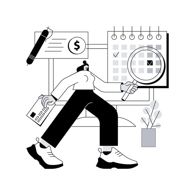 Condiciones de pago concepto abstracto ilustración vectorial