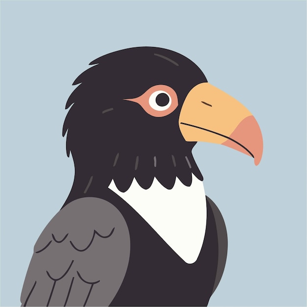 Condor lindo para niños pequeños libros de cuentos ilustración vectorial
