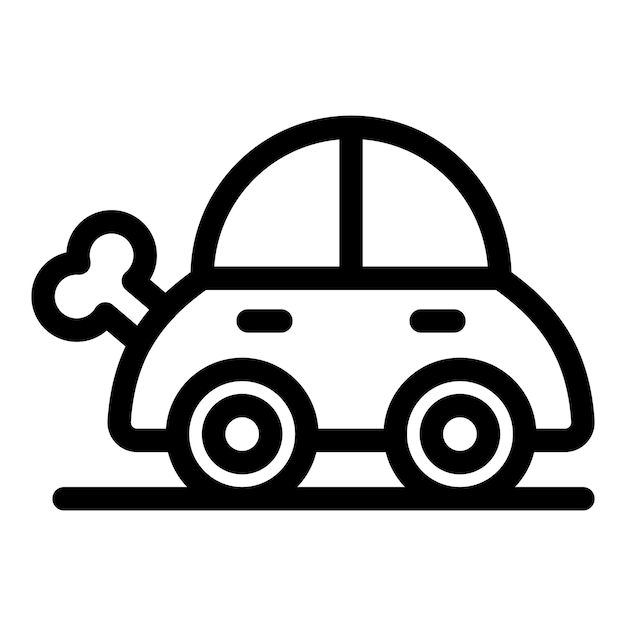 Conducción de automóviles de juguete y salida de gases de escape del esqueleto