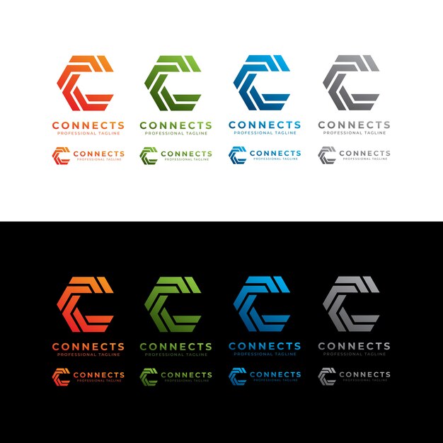 Conecta el logotipo de la letra C