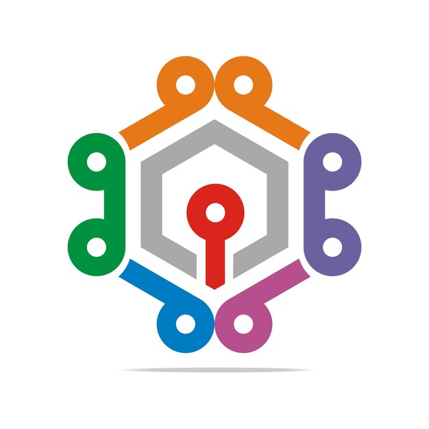 Conectando el logotipo del símbolo