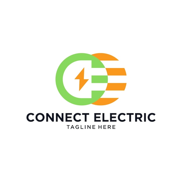 Conecte el logotipo eléctrico