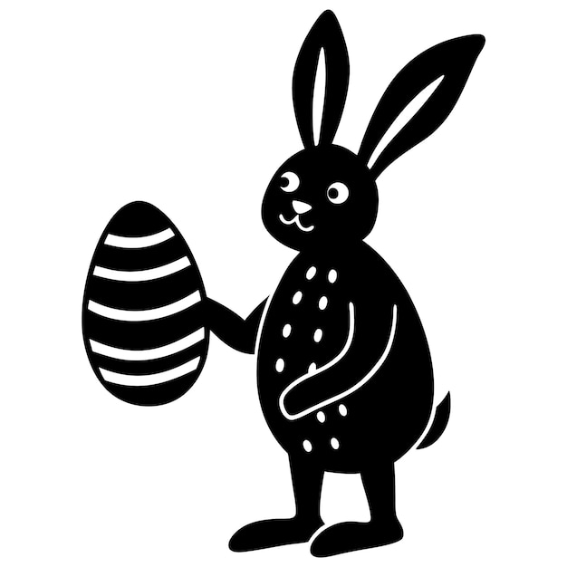 Conejito de Pascua con huevo