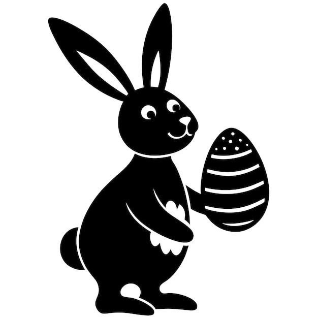 Conejito de Pascua con huevo