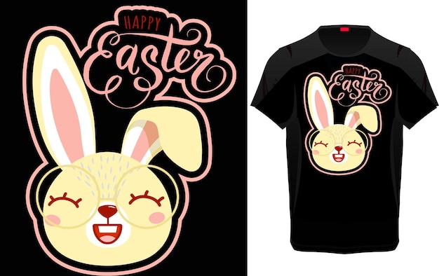 Conejito de Pascua único con diseño de camiseta de saludo de huevos de Pascua para hombre, mujer y niños.