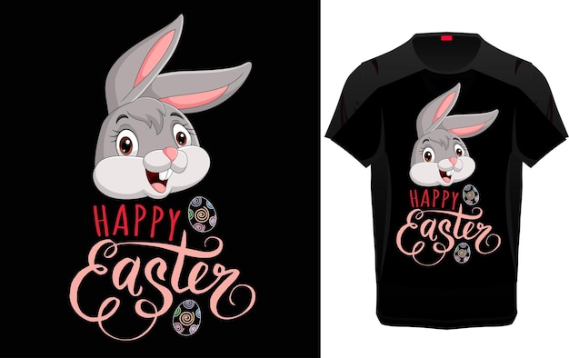 Conejito de Pascua único con diseño de camiseta de saludo de huevos de Pascua para hombre, mujer y niños.