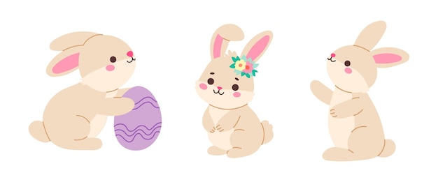 Conejitos de pascua lindos