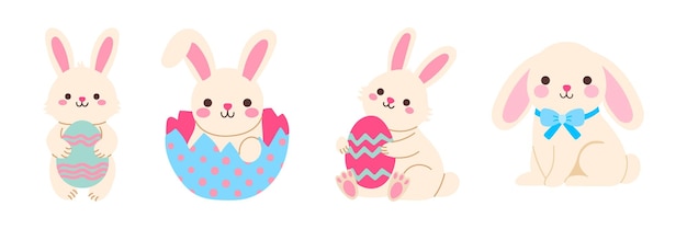 Conejitos de pascua lindos