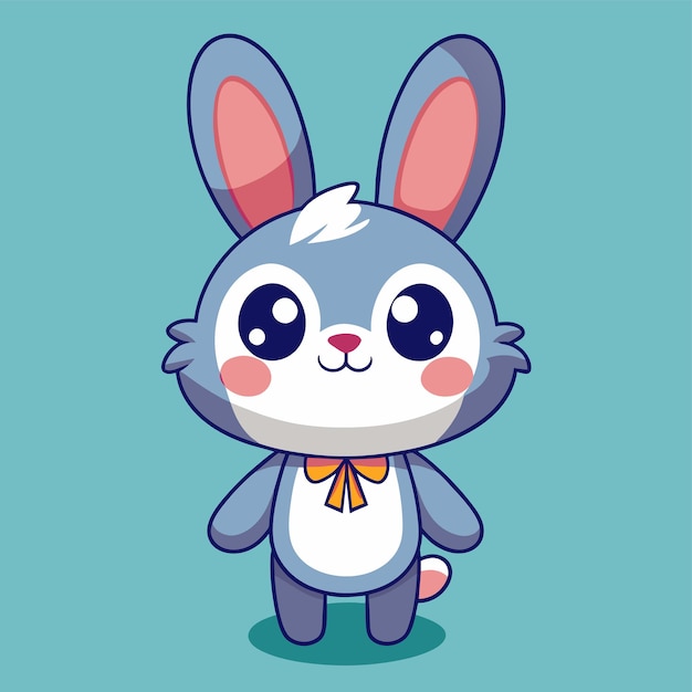 un conejo de dibujos animados con una corbata de papagaio y un pajarito