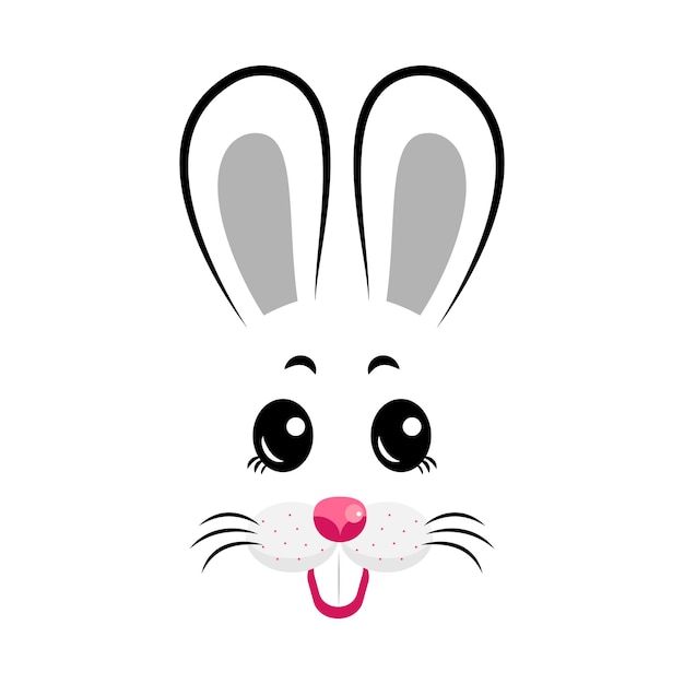 Vector el conejo es el símbolo de 2023 ilustración vectorial