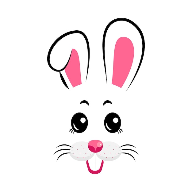 El conejo es el símbolo del año de la ilustración de vector de conejo