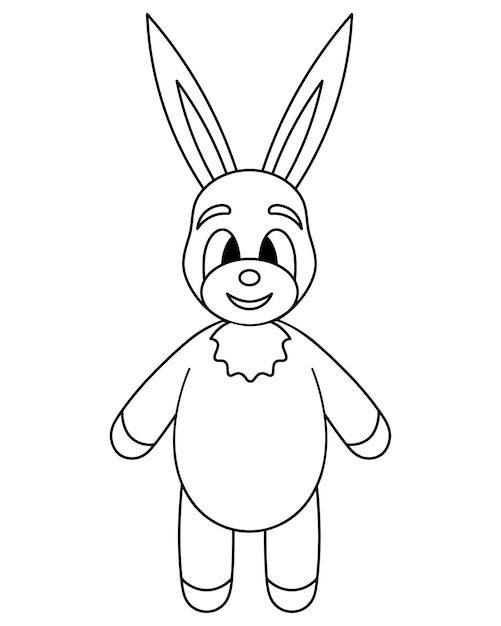 El conejo es el símbolo del año Liebre con largas orejas y una linda pechera en el pecho
