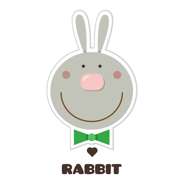 Conejo. Ilustracion vectorial