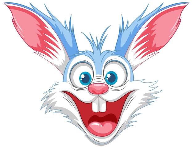 El conejo loco sonriente dibujado