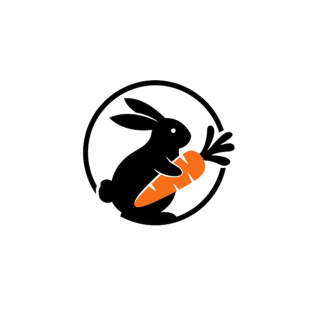 Conejo con logotipo de zanahoria