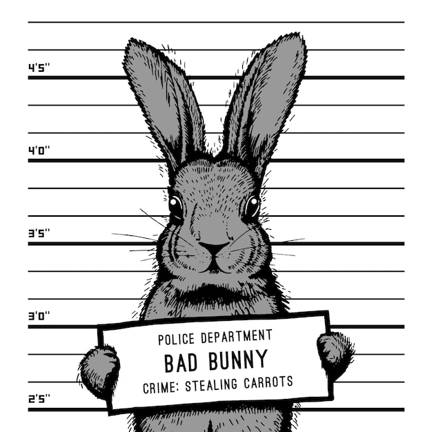 Conejo mugshot