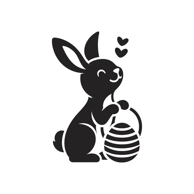 Conejo de Pascua conejito de Pascua ilustración vectorial