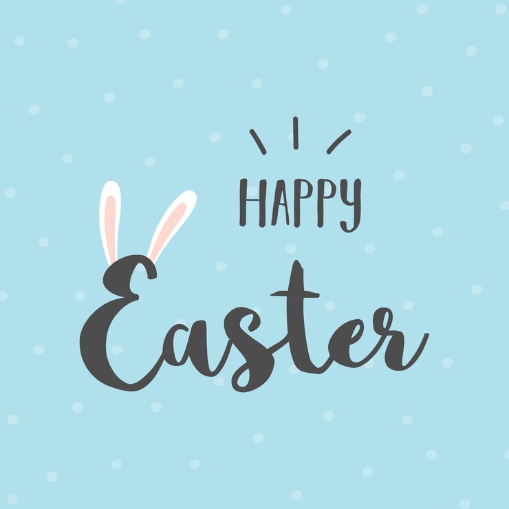 Conejo de pascua feliz
