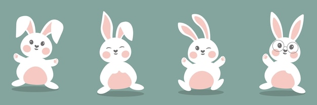 Conejo de Pascua o Conejo de Pascua Conejo de pascua Conejo lindo de Pascua