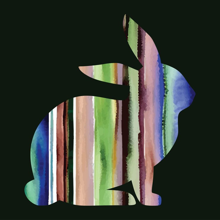 Vector el conejo de pascua.