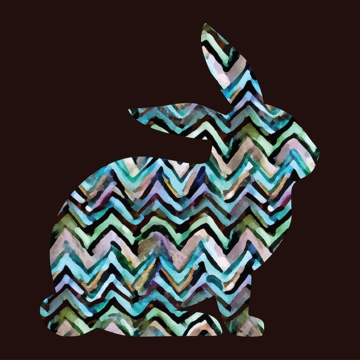 Vector el conejo de pascua.