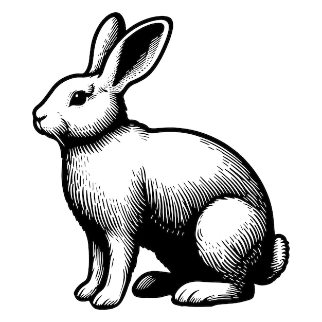 Conejo de pie Svg