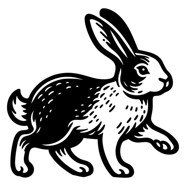 Conejo de pie Svg
