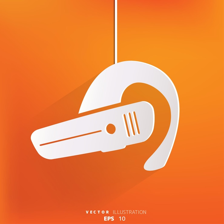 Vector conexión inalámbrica con el icono de los auriculares bluetooth