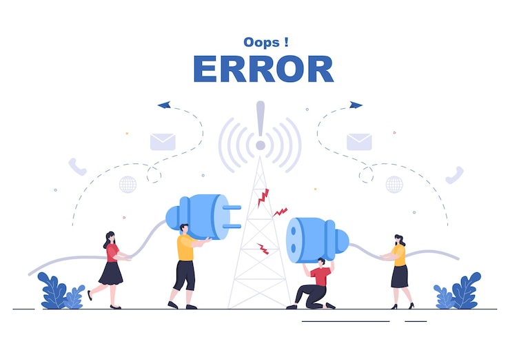 Vector conexión inalámbrica perdida o cable desconectado, internet sin señal wifi, página no encontrada en la pantalla del teléfono inteligente. ilustración de vector de fondo