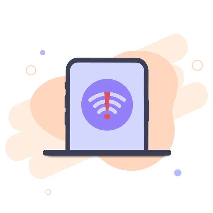 Vector sin conexión a internet conectividad inalámbrica error de desconexión conexión wifi mala señal wifi
