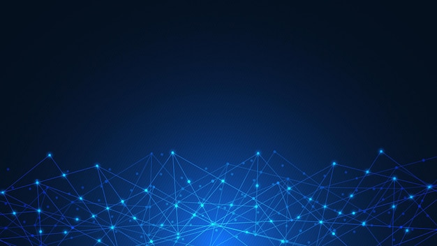 Conexión de red global tecnología de internet y concepto de comunicación digital