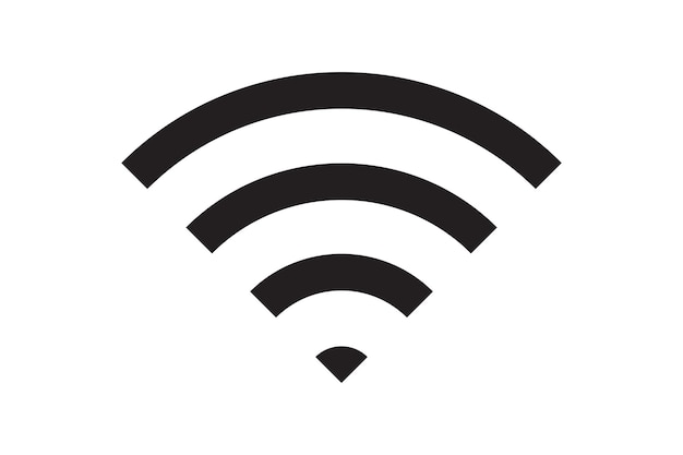Conexión de señal de símbolo wi fi señal de tecnología de internet inalámbrica vectorial icono de comunicación de red wifi