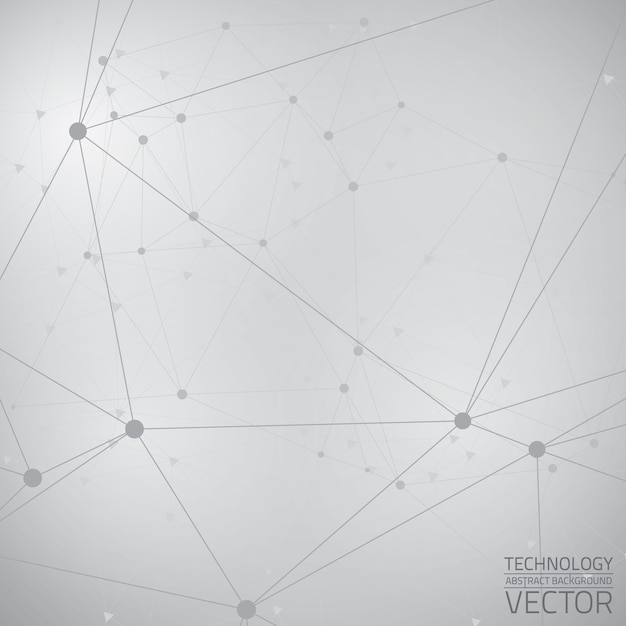 Vector conexión de tecnología resumen de vectores de fondo