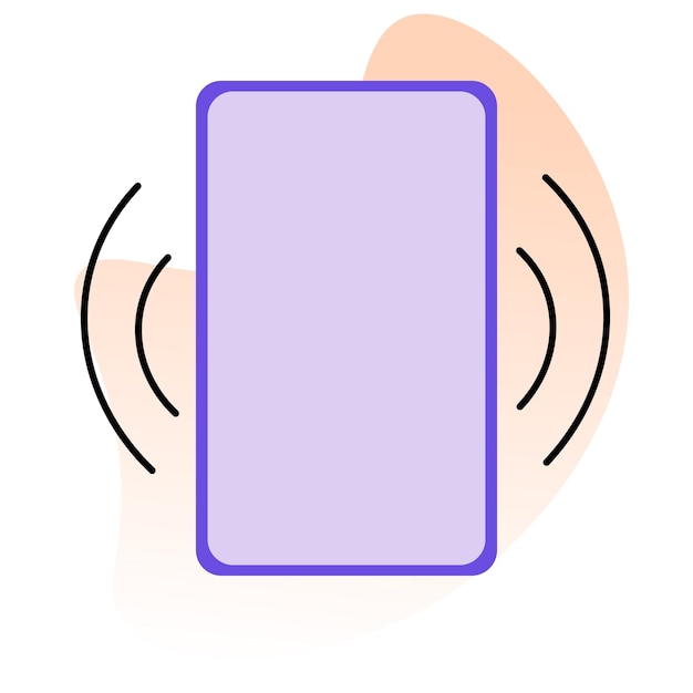 Vector conexión de timbre de teléfono móvil concepto moderno vector diseño plano comunicación de red social