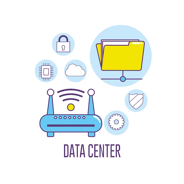 conexión wifi wifi tecnología centro de datos
