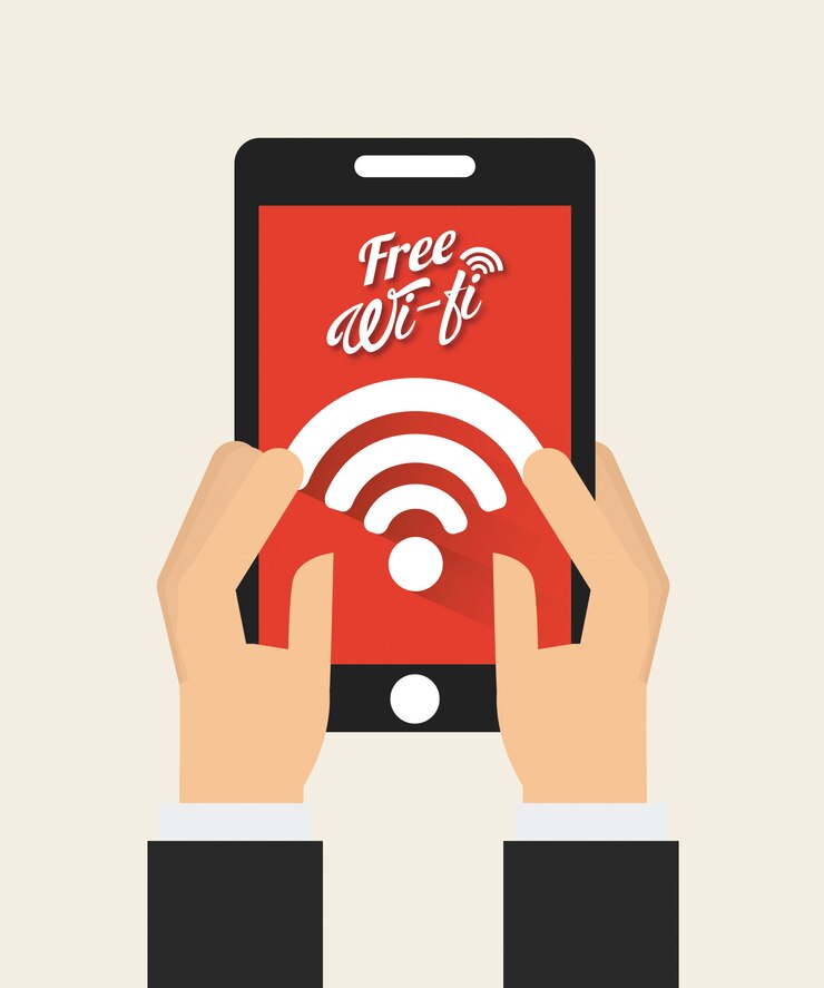 Vector conexión wifi